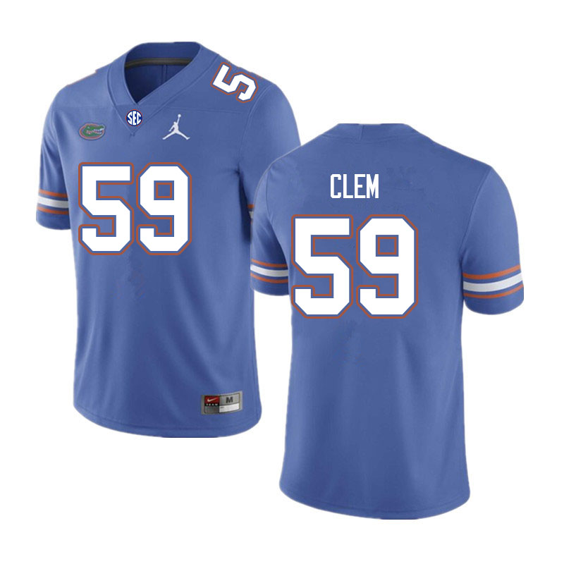 Men #59 Hayden Clem Florida Gators College Football Jerseys Sale-Royal